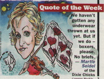 Martie's request in Country Weekly